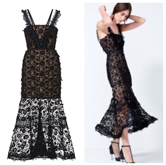 Alexis Dresses & Skirts - Lorelle Couture Black Lace Dress